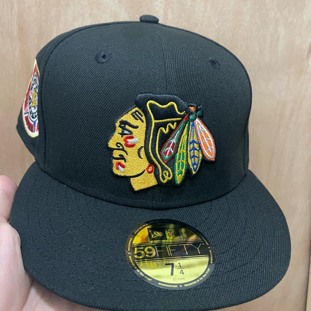 Topperz Chicago Blackhawks 1991 all star game size 7 1/4 brand new